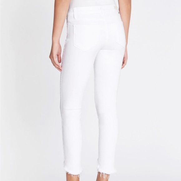 PAIGE Arched Hem Verdugo Crop in Crisp White - Picture 3 of 13